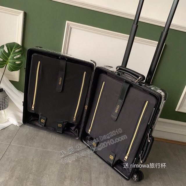 Gucci拉杆箱 66655 鏡面系列 古奇拉箱 全鋁鎂合金行李箱 四輪旅行箱xzx1105